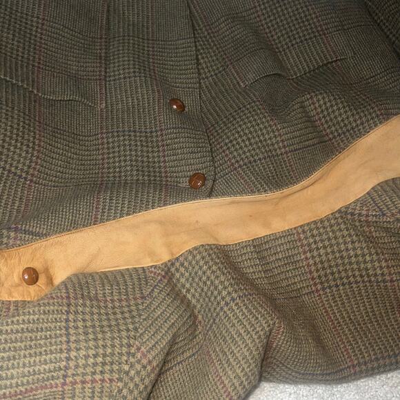 Vintage Nautica Wool Blazer Sport Coat Mens XL  Brown Herringbone Elbow Patch - Picture 11 of 13